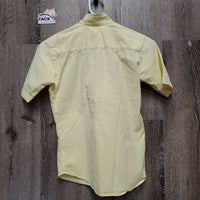 SS Show Shirt, 1 button collar *fair, older, faded, v.wrinkled/crinkled, stains
