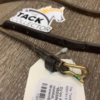 Narrow Flash Strap ONLY *MISSING KEEPER, fair, dirty, residue, dry, stiff, CUT
