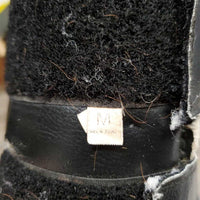 Pr Closed Fleece Boots, velcro *fair, v.hairy, clumpy, clean, tears, older, thin spots, discolored