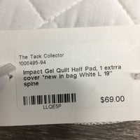 Quilt Half Pad, 1 extrra cover *new in bag