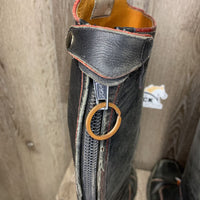 Field Boots, zips *dirty, toes: curled, v.scuffed, scratched & scraped, rubs, thin spots/holes, v.worn heels/soles, crumpled heels
