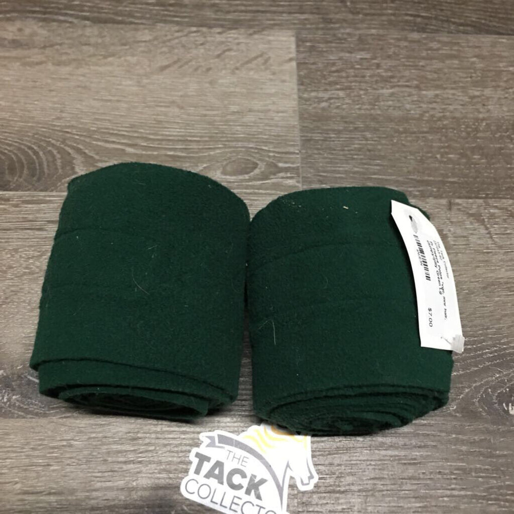 Pr Fleece Polos *vgc, mnr hair, clumpy/pilly