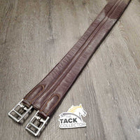 Padded Leather Girth, x1 els, Roller buckles *gc, dirty, older
