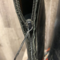 Pr Field Boots, zips *tags, dirty, film, missing tab, older, curled edges, stiff zippers, vgc
