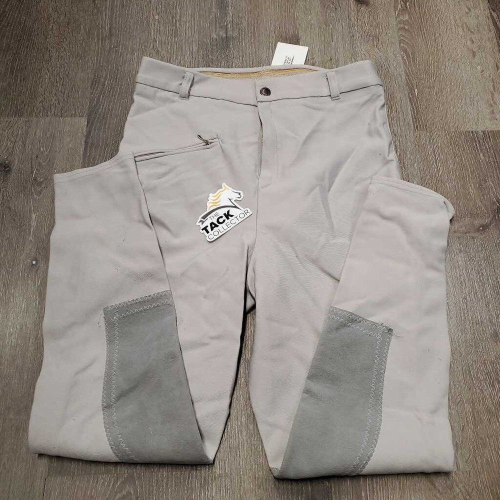 Polyester Breeches *gc, older, pills, snags, threads, fluffy velcro