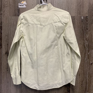 LS Show Shirt, 1 Button Collar *vgc, older, seam puckers
