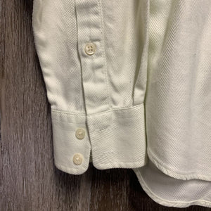 LS Show Shirt, 1 Button Collar *vgc, older, seam puckers
