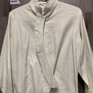 LS Show Shirt, 1 Button Collar *vgc, older, seam puckers