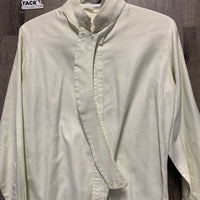 LS Show Shirt, 1 Button Collar *vgc, older, seam puckers
