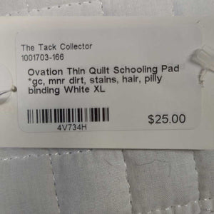 Thin Quilt Schooling Pad *gc, mnr dirt, stains, hair, pilly binding