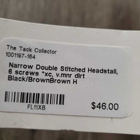 Narrow Double Stitched Headstall, 6 screws *xc, v.mnr dirt
