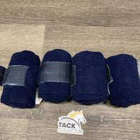 4 Fleece Polo Wraps *fair, faded, clumpy, clean, hairy, weak/frayed velcro
