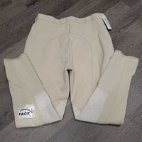 Hvy Cotton Euroseat Breeches *gc, older, seam puckers, rubs/pilly