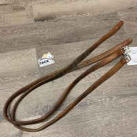 Pr Thick Nylon Lined Stirrup Leathers *gc, clean, stains, dents, loose/undone stitching edges
