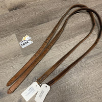 Pr Thick Nylon Lined Stirrup Leathers *gc, clean, stains, dents, loose/undone stitching edges
