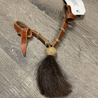 Horse Hair Chin Strap *vgc, mnr dust, bent, creases, fuzzy tassle
