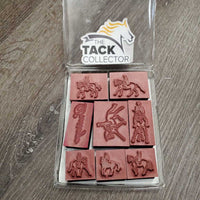 8 pc Rubber Stamp Kit "Dressage" *like new, older
