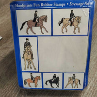 8 pc Rubber Stamp Kit "Dressage" *like new, older
