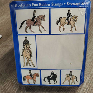 8 pc Rubber Stamp Kit "Dressage" *like new, older