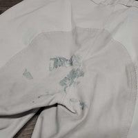 Full Seat Breeches *gc, seam puckers, older, stained seat, mnr dingy & stains
