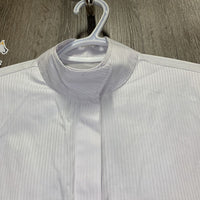 LS Snap Up Show Shirt *gc, stains, older, v.curled collar, seam puckers, wrinkles
