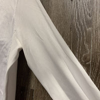LS Snap Up Show Shirt *gc, stains, older, v.curled collar, seam puckers, wrinkles

