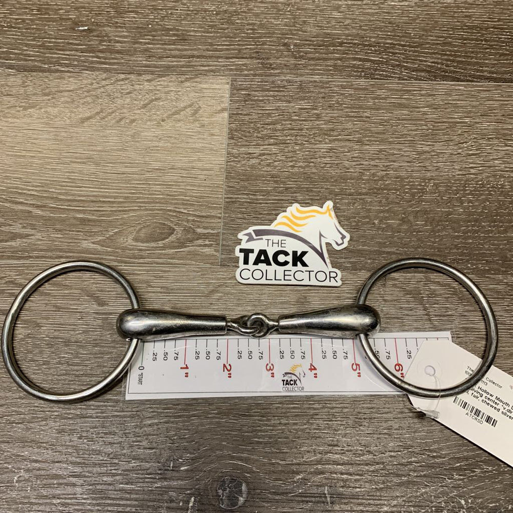 Thick Hollow Mouth Loose Ring, revolving center *v.dirty, scratches, dull, fair, chewed