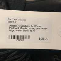 Pr Winter Paddock Boots, laces, box *New, tags, older

