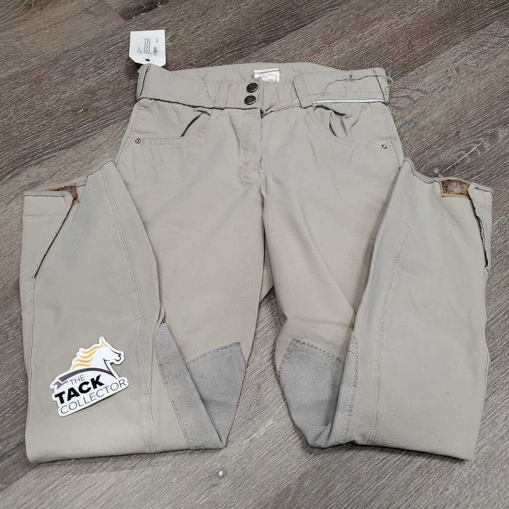 Euroseat Breeches *fair, dingy, stains, threads, v.puckered, discolored, undone stitching