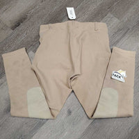Hvy Cotton Breeches, Pull On *gc, mnr pills, stains & hair, older, mnr undone seam stitching
