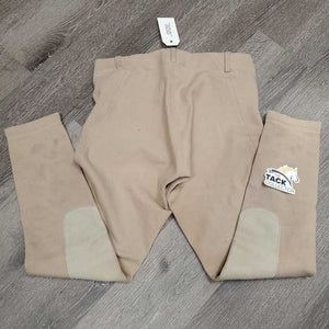 Hvy Cotton Breeches, Pull On *gc, mnr pills, stains & hair, older, mnr undone seam stitching