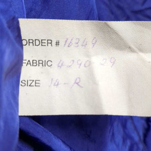 Show Jacket *fair, v.wrinkled, shrunk? washed, loose lining, hairy, mnr dirt, lining rip