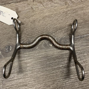 SS Med Port Western Curb Bit *clean, rust, gc, scratches