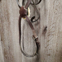 Rsd Narrow Figure 8 Bridle *dirty, clumpy, v.scraped edges & back, gc, older? scratches

