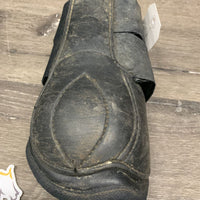 Pr Hvy Closed Boots, velcro *fair, v.dirty, scratches, scraped, faded, frayed/torn edges
