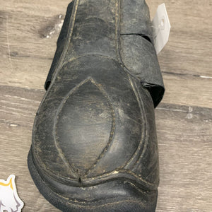 Pr Hvy Closed Boots, velcro *fair, v.dirty, scratches, scraped, faded, frayed/torn edges