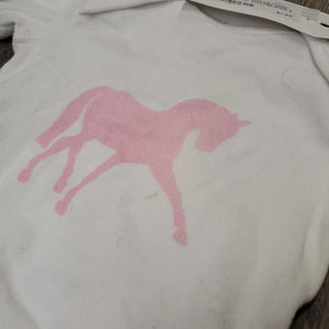 BABY LS Cotton Horse Onesie "Dressage Horse" *vgc, mnr hair, stain