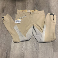 Full Seat Breeches *gc, older, pills, faded, rubs, stains, hairy/weak velcro
