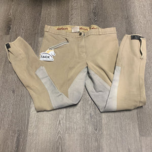 Full Seat Breeches *gc, older, pills, faded, rubs, stains, hairy/weak velcro