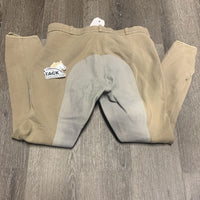 Full Seat Breeches *gc, older, pills, faded, rubs, stains, hairy/weak velcro
