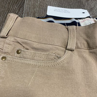 Euro Seat Breeches *loose threads, v.discolored/stained seat & legs, seam puckers, faded, undone stitching, stains
