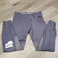 Hvy Euroseat Breeches *fair, dirty, undone stitching, stains, v.pilly inside, seam puckers & rubs