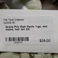 Rain Pants *vgc, mnr stains, hair
