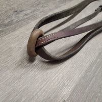 Narrow Soft Flat Standing Martingale, rubber stopper *gc, dirt, scraped edges, sm knicks, cracked stopper
