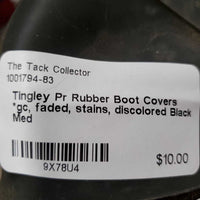 Pr Rubber Boot Covers *gc, faded, stains, discolored