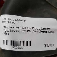 Pr Rubber Boot Covers *gc, faded, stains, discolored
