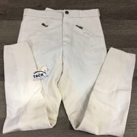 Full Seat Breeches *gc, mnr stains/dirt, older, dingy, seam puckers, discolored seat & legs
