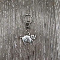 Pig Bridle Charm in Silk Bag
