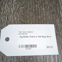 Pig Bridle Charm in Silk Bag