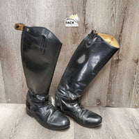 Pr Field Boots, Zips *gc, creases, cracks, rubs ,dirt, stiff, scraped edges